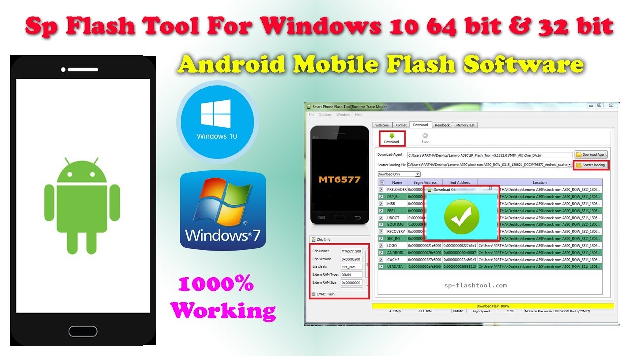 sp flash tool windows 7