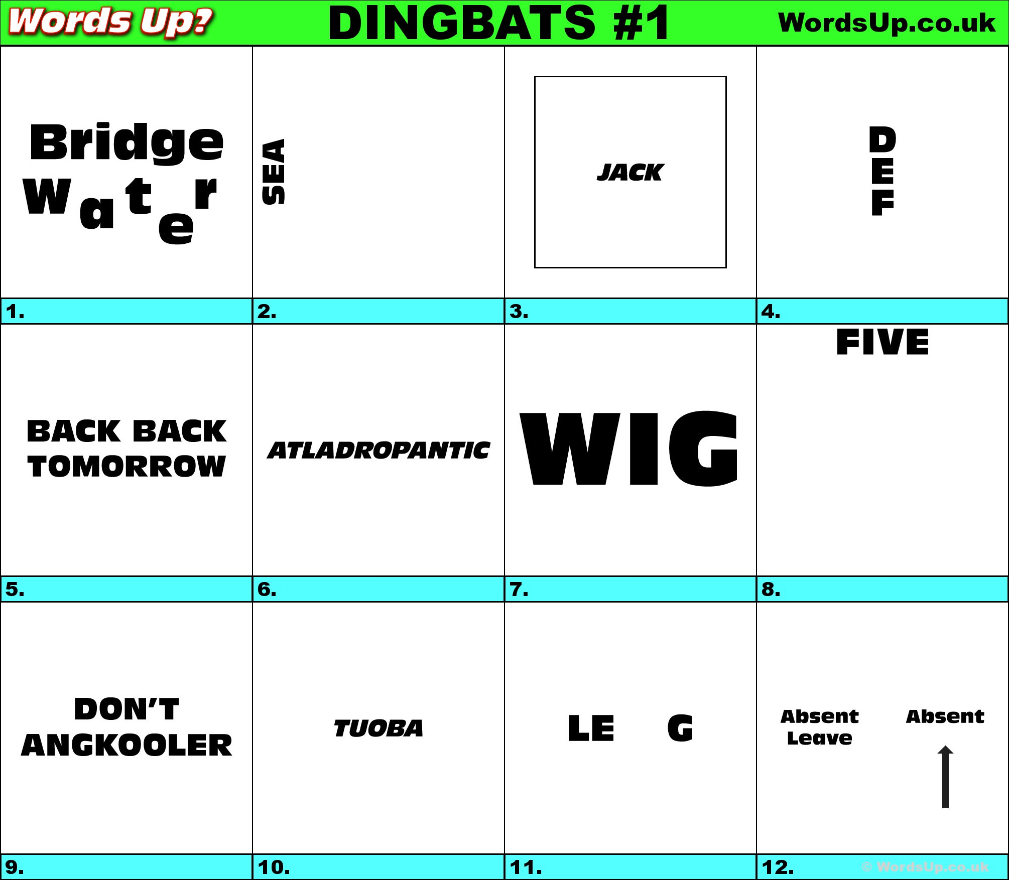 free dingbats puzzles
